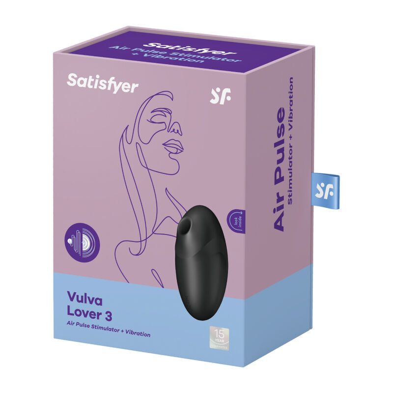SATISFYER - VULVA LOVER 3 LUFTPULS STIMULATOR & VIBRATOR SORT