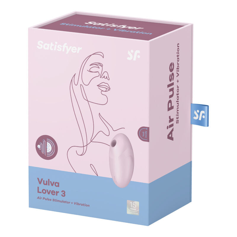 SATISFYER - VULVA LOVER 3 LUFTPULS STIMULATOR & VIBRATOR PINK