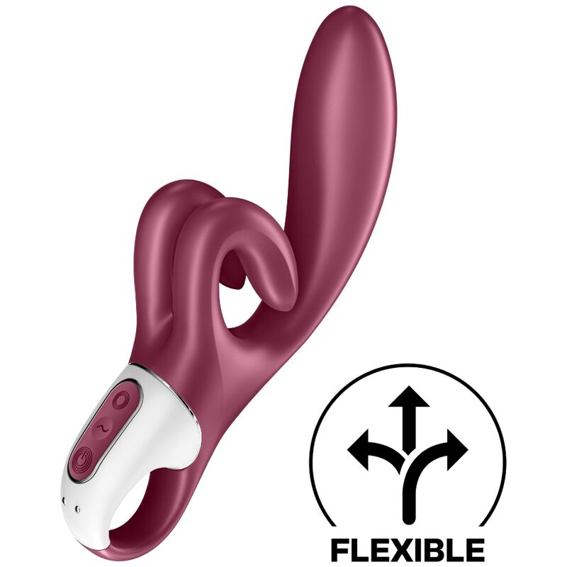 SATISFYER - RØR MIG KANINVIBRATION RØD