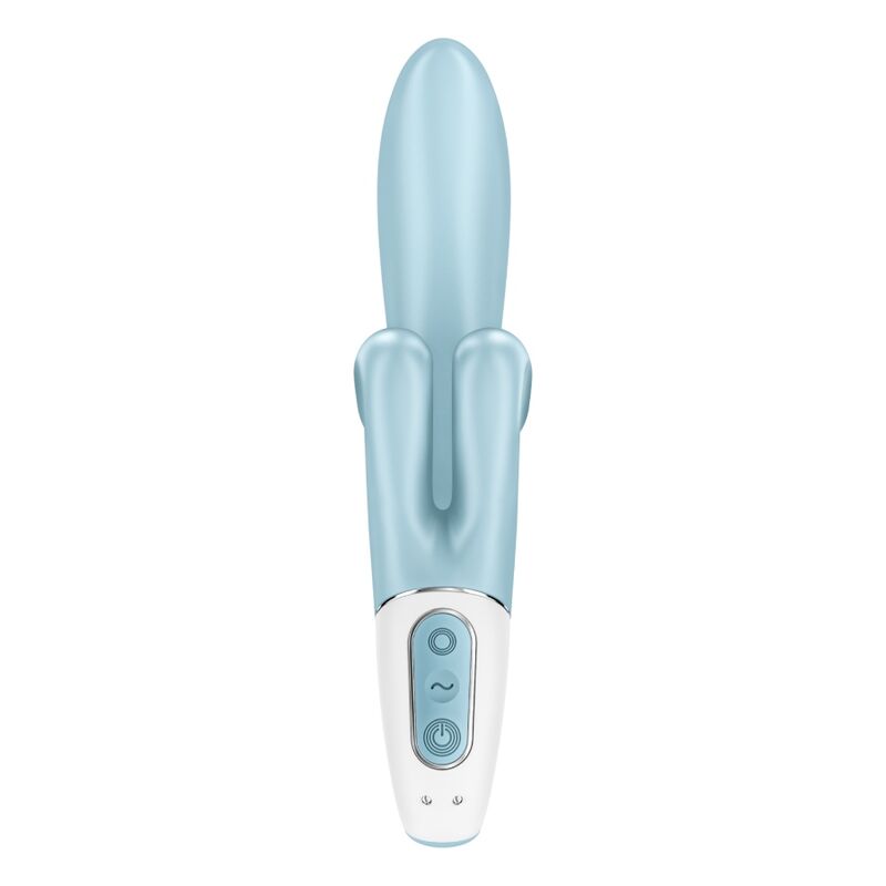 SATISFYER - RØR MIG KANINVIBRATION BLÅ