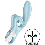 SATISFYER - RØR MIG KANINVIBRATION BLÅ
