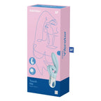 SATISFYER - RØR MIG KANINVIBRATION BLÅ