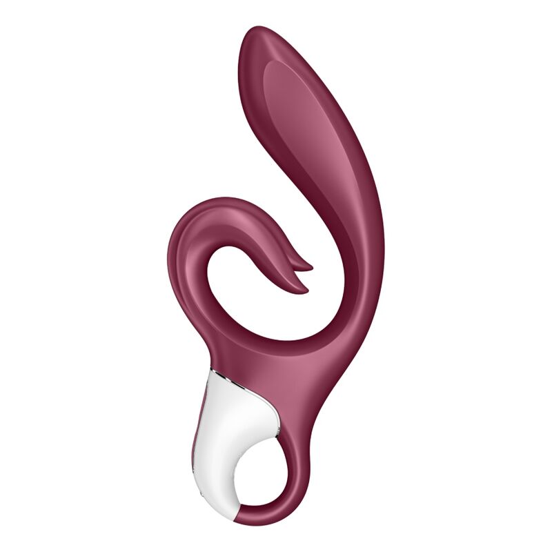 SATISFYER - ELSK MIG KANINVIBRATION RØD