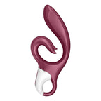 SATISFYER - ELSK MIG KANINVIBRATION RØD