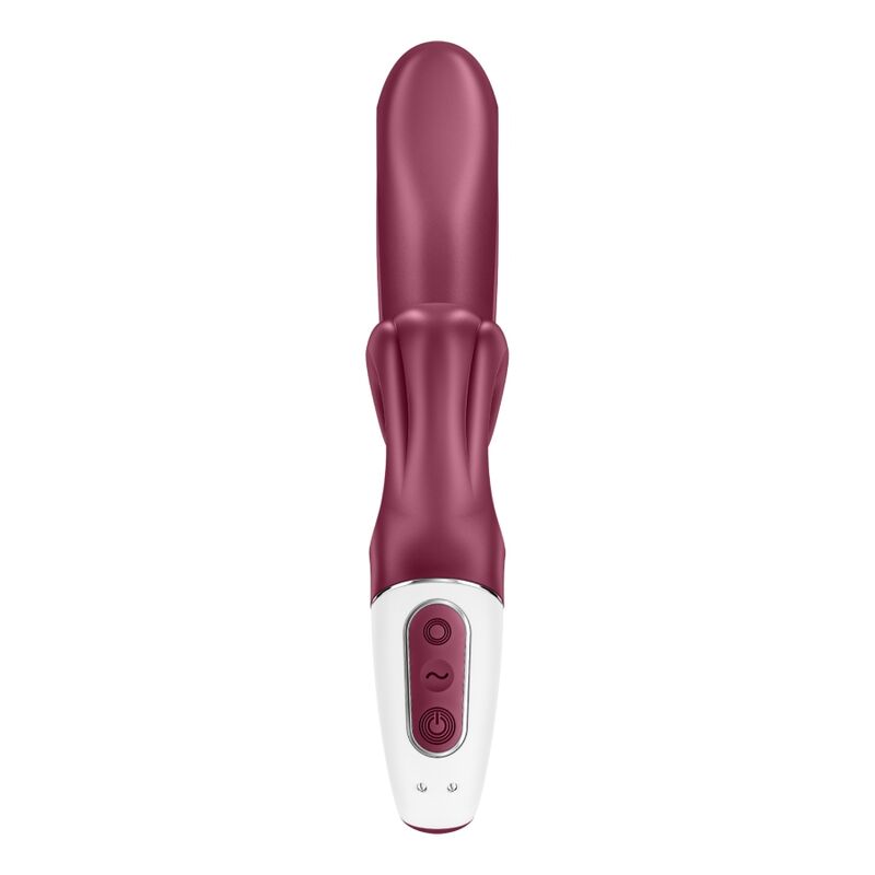 SATISFYER - ELSK MIG KANINVIBRATION RØD