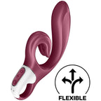 SATISFYER - ELSK MIG KANINVIBRATION RØD