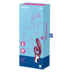 SATISFYER - ELSK MIG KANINVIBRATION RØD