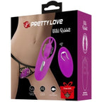PRETTY LOVE - VILD KANIN STIMULATOR TIL TRUSSER MED FJERNBETJENING LILLA