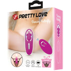 PRETTY LOVE - DANSENDE SOMMERFLUGESTIMULATOR TIL TRUSSER MED FJERNBETJENING LILLA