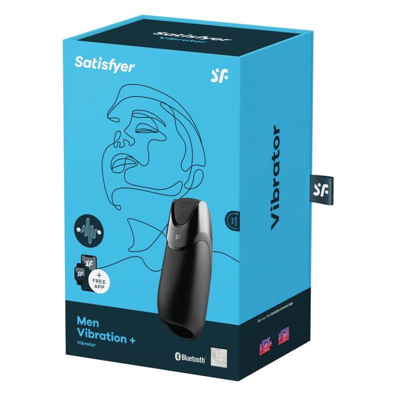 SATISFYER - MÆND VIBRATION+ SORT