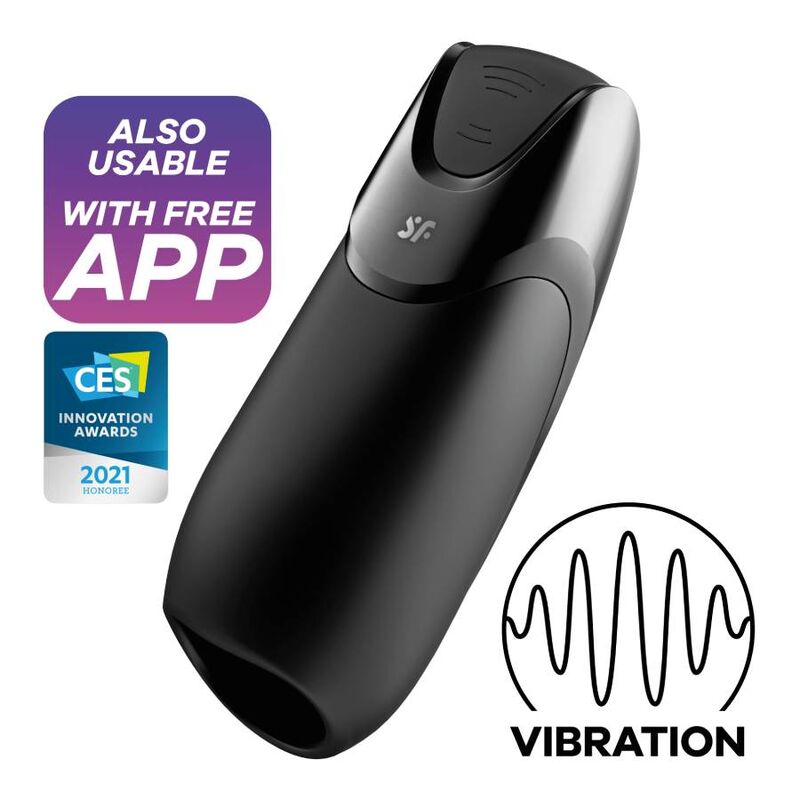 SATISFYER - MÆND VIBRATION+ SORT