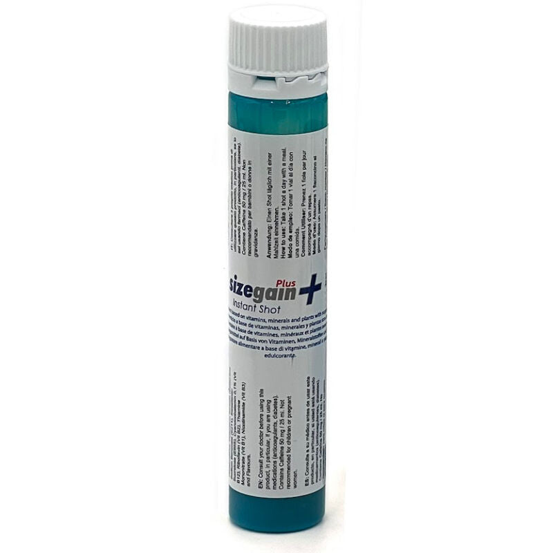 500 KOSMETIKPRODUKTER - SIZEGAIN PLUS INSTANT SHOT MALE ENERGIZER 5 ENHEDER