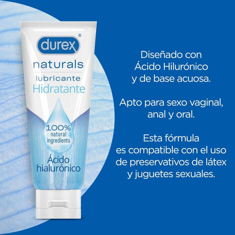 DUREX - NATURALS FUGTIGHEDSGIVENDE GLIDEKREM 100 ML