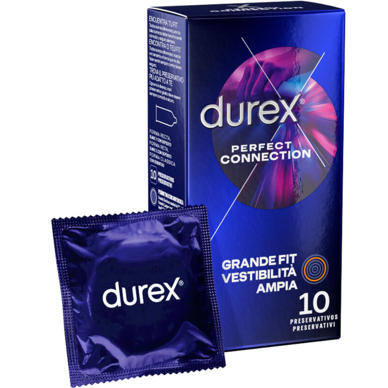 DUREX - PERFEKT FORBINDELSE SILIKONE EKSTRA SMØRING 10 ENHEDER