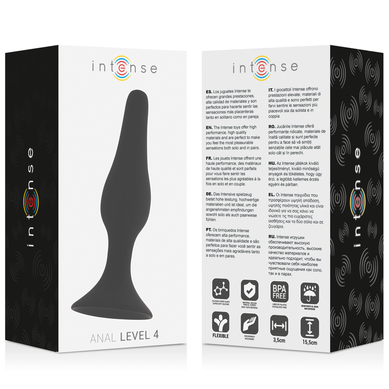 INTENS - ANAL NIVEAU 4 15,5 CM SORT