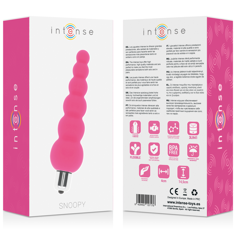 INTENS - SNOOPY 7 SPEEDS SILIKONE INTENS - PINK