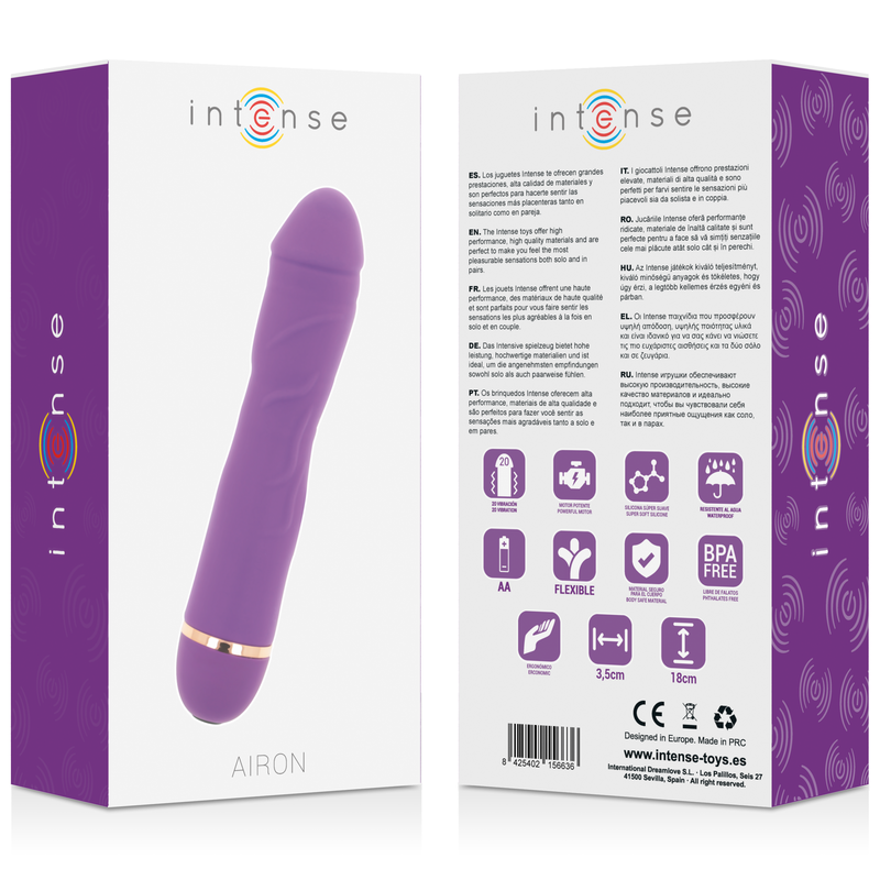 INTENSE - AIRON 20 SPEEDS SILIKONE LILA