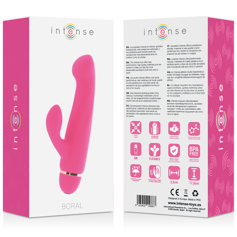 INTENS - BORAL 20 HASTIGHEDER SILIKONE PINK