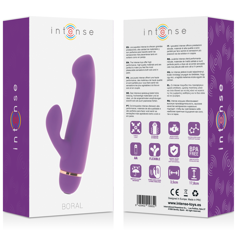 INTENS - BORAL 20 HASTIGHEDER SILIKONE LILA