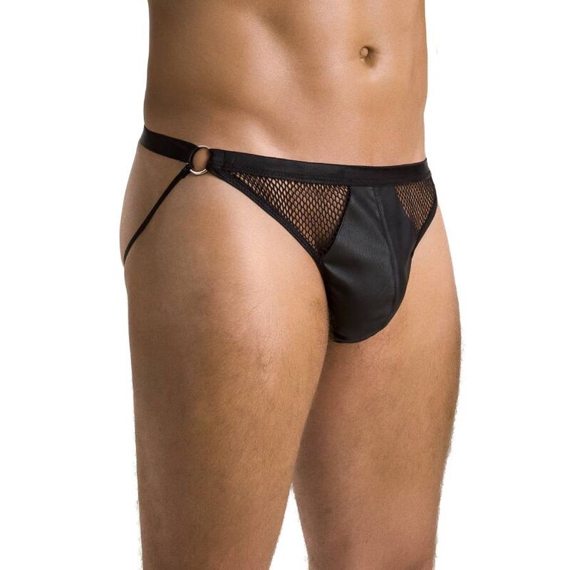 PASSION - 034 SLIP ÅBEN LUKE SORT L/XL