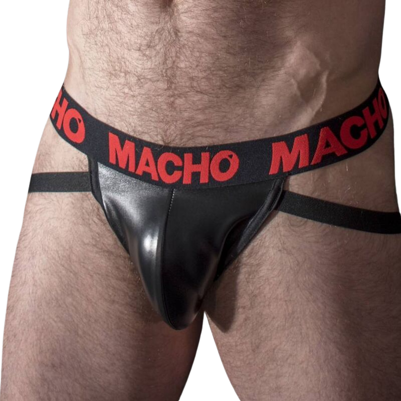 MACHO - MX25RC JOCK RØDE LÆDERBUKSER