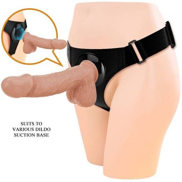 PRETTY LOVE - SELE TRUSS UNIVERSAL SELE MED DILDO JERRY 21,8 CM NATURLIG