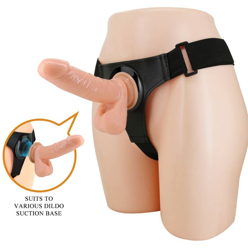 PRETTY LOVE - SELE TRUSS UNIVERSAL SELE MED DILDO TOM 20 CM NATURLIG