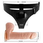 PRETTY LOVE - SELE TRUSS UNIVERSAL SELE MED DILDO TOM 20 CM NATURLIG