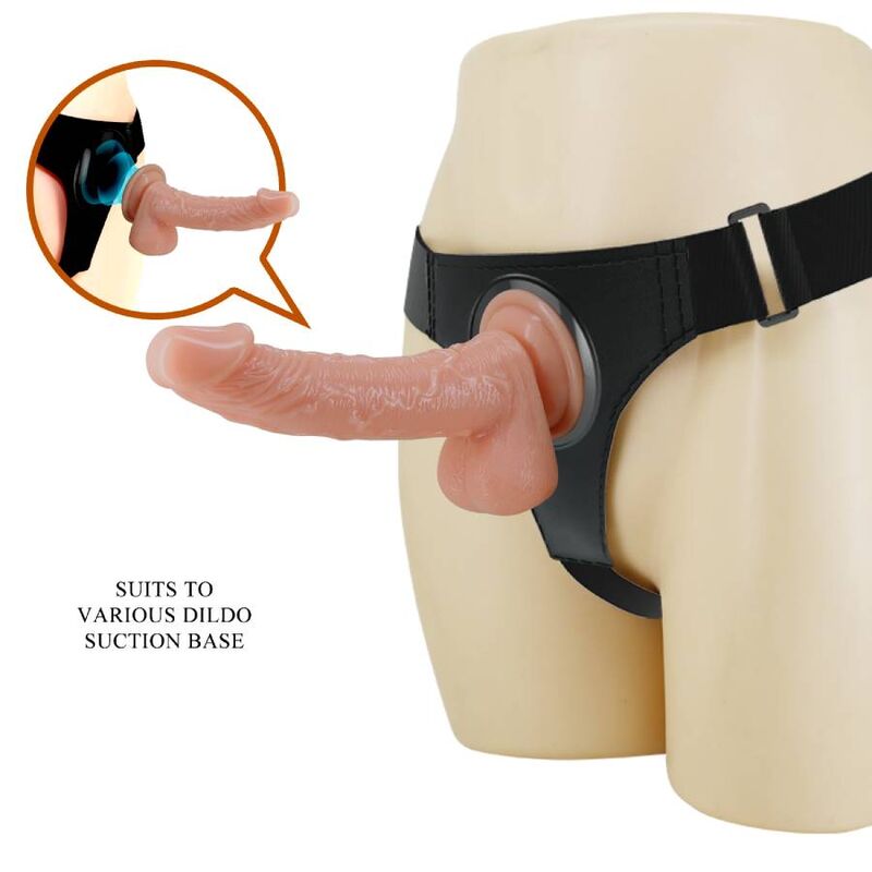 PRETTY LOVE - SELE TRUSSES UNIVERSAL SELE MED DILDO KEVIN 19 CM NATURLIG