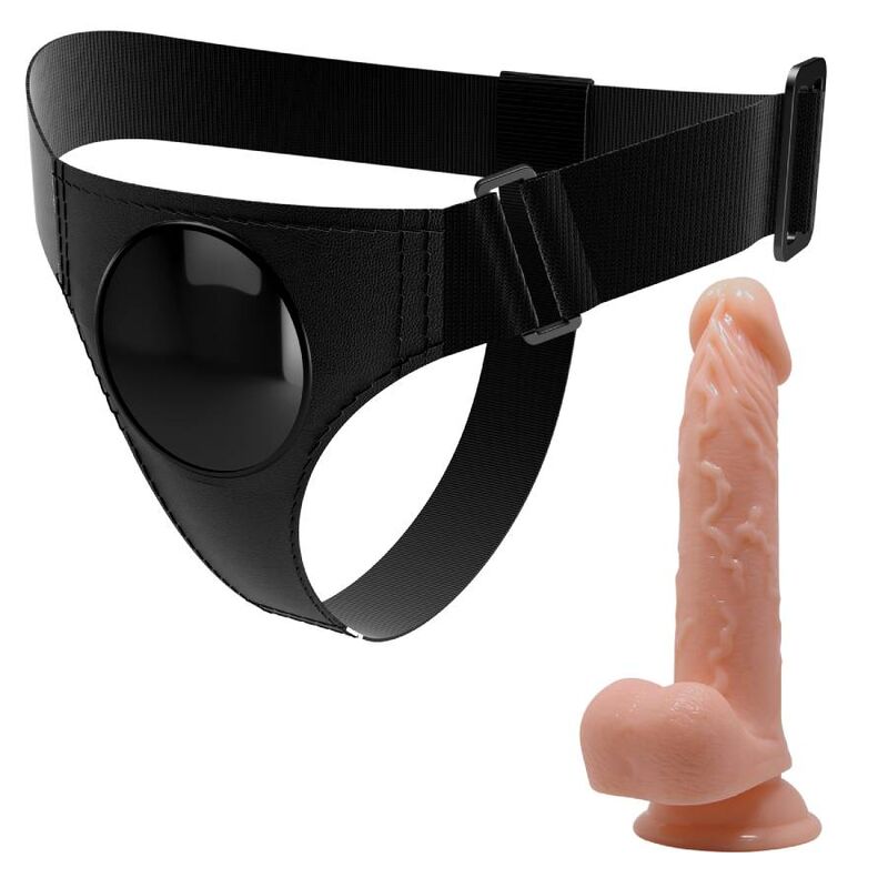 PRETTY LOVE - SELE TRUSSES UNIVERSAL SELE MED DILDO KEVIN 19 CM NATURLIG