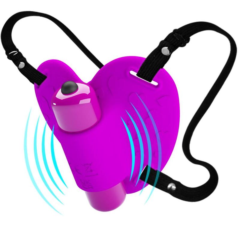 PRETTY LOVE - HEARTBEAT KLITORIS MASSAGEAPPARAT 10 VIBRATIONS TILSTANDE LILLA