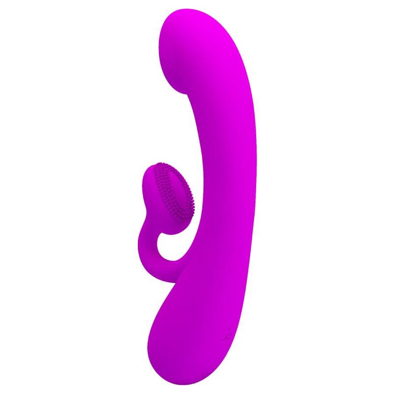 PRETTY LOVE - ORIGTIG SILIKONE KLITORALVIBRATOR OG SUCKERS LILLA