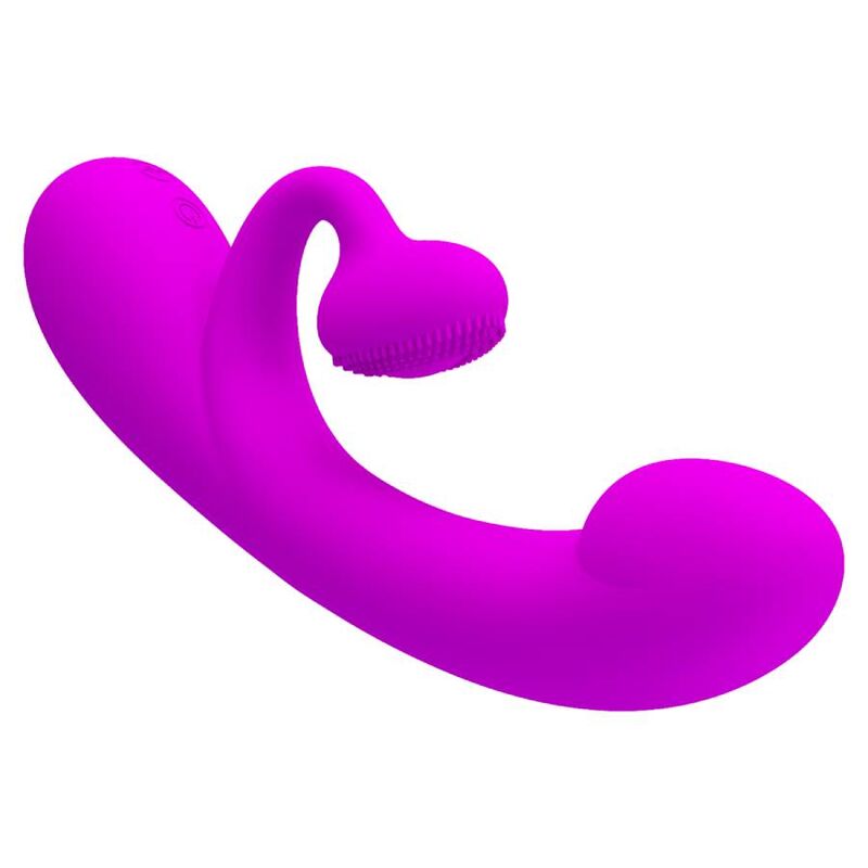 PRETTY LOVE - ORIGTIG SILIKONE KLITORALVIBRATOR OG SUCKERS LILLA