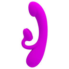 PRETTY LOVE - ORIGTIG SILIKONE KLITORALVIBRATOR OG SUCKERS LILLA