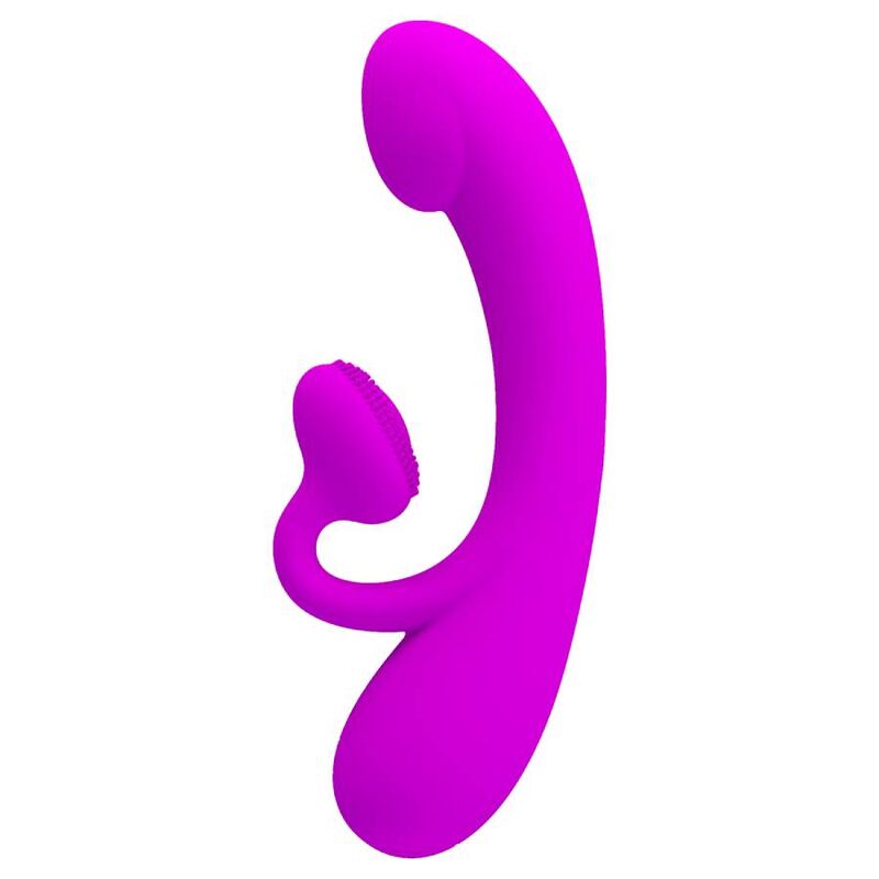 PRETTY LOVE - ORIGTIG SILIKONE KLITORALVIBRATOR OG SUCKERS LILLA