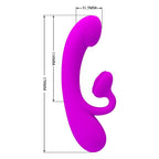 PRETTY LOVE - ORIGTIG SILIKONE KLITORALVIBRATOR OG SUCKERS LILLA