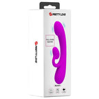 PRETTY LOVE - ORIGTIG SILIKONE KLITORALVIBRATOR OG SUCKERS LILLA