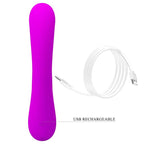 PRETTY LOVE - ORIGTIG SILIKONE KLITORALVIBRATOR OG SUCKERS LILLA