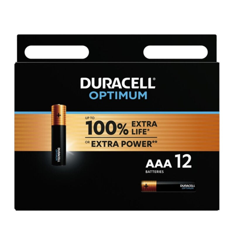 DURACELL - Optimum 200 Alkalisk Batteri AAA LR03 12 Enheder