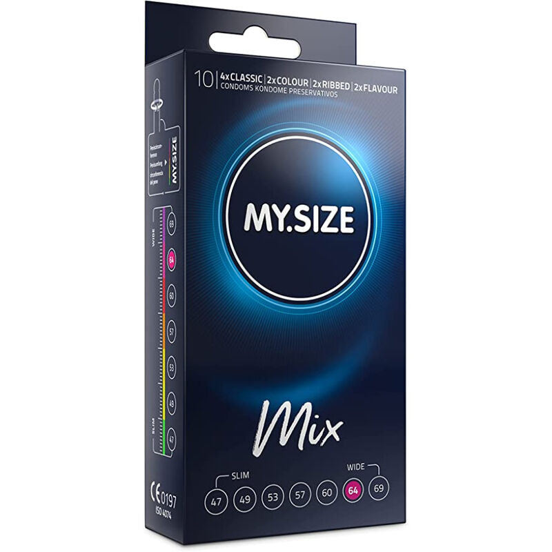 MY SIZE - MIX KONDOMER 64 MM 10 STK.