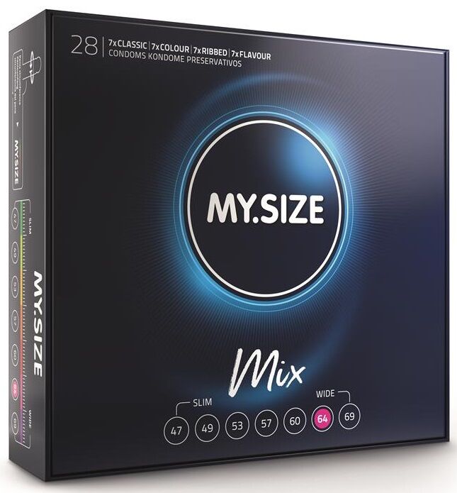 MY SIZE - MIX KONDOMER 64 MM 28 ENHEDER