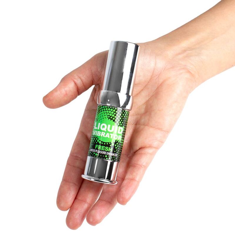 SECRETPLAY - FRISK VÆSKEVIBRATOR STIMULATOR & NJØDFORTÆKKER 15 ML