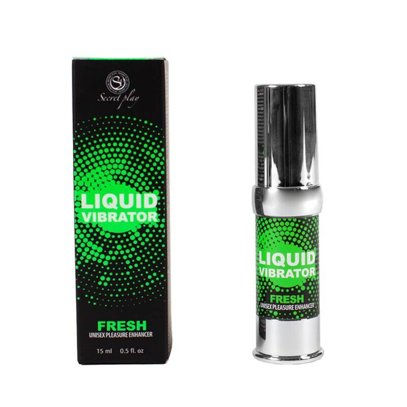 SECRETPLAY - FRISK VÆSKEVIBRATOR STIMULATOR & NJØDFORTÆKKER 15 ML