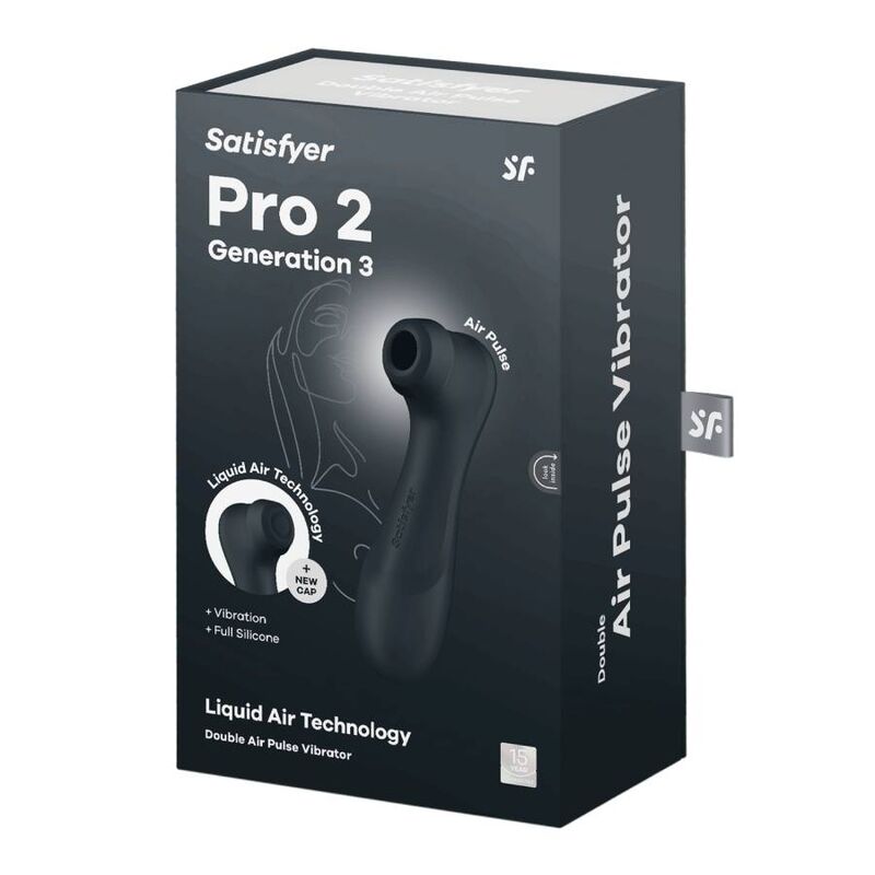 SATISFYER - PRO 2 GENERATION 3 FLYDENDE LUFTTEKNOLOGI SORT