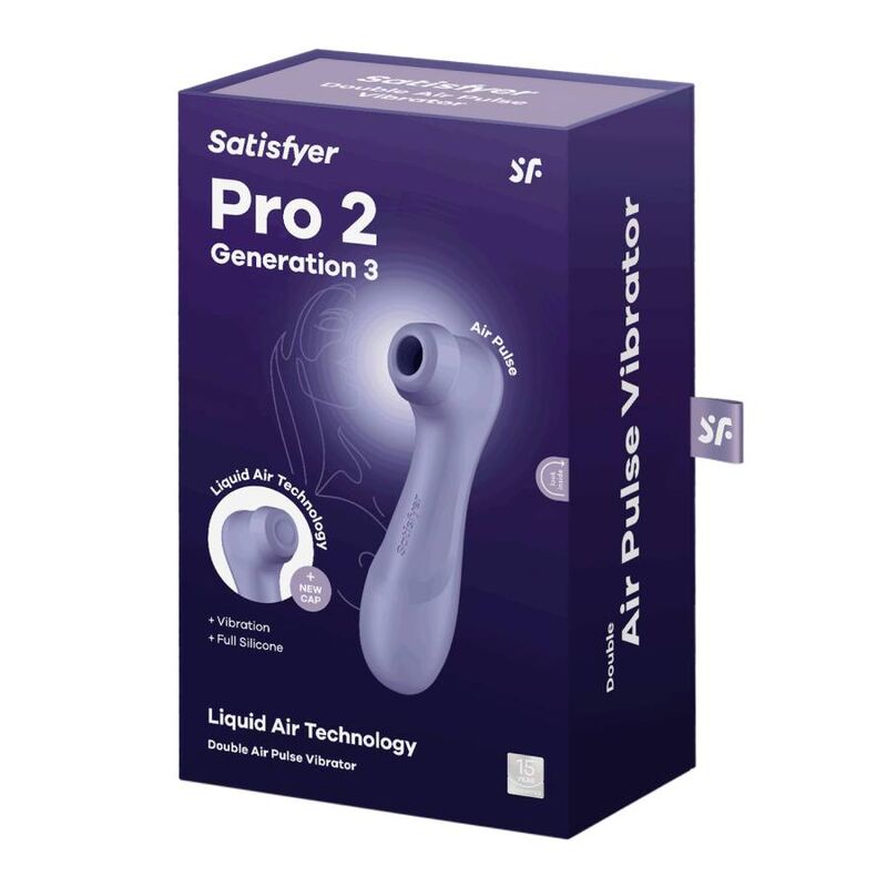 SATISFYER - PRO 2 GENERATION 3 FLYDENDE LUFTTEKNOLOGI LILA