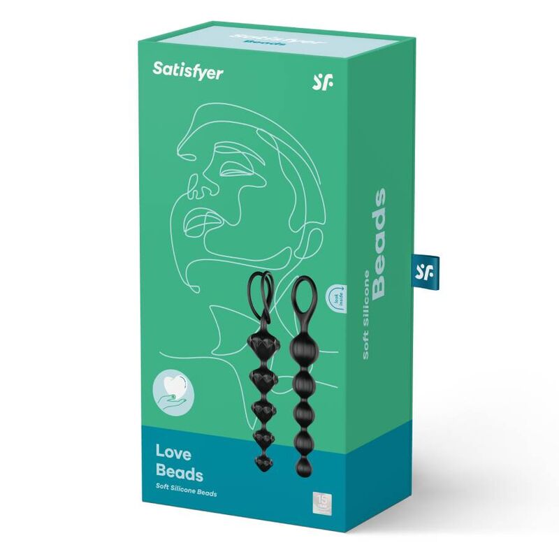 SATISFYER - KÆRLIGHEDSPIRLER SORT