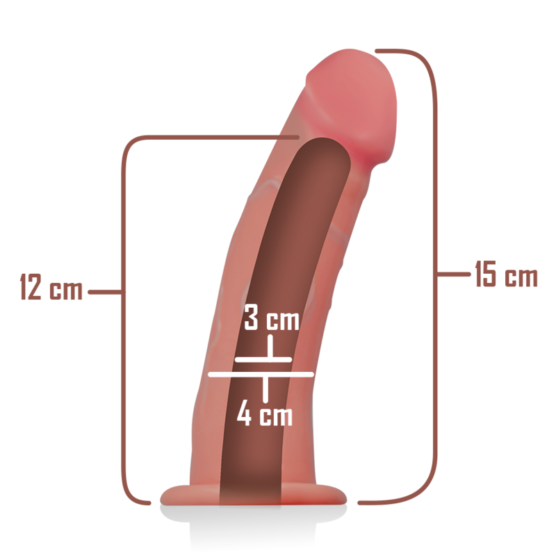 INTENSE - HULT SELE MED DILDO 16 X 3 CM