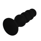 BLACK&SILVER - SCOTT PREMIUM SILIKONE ANALPLUG SORT