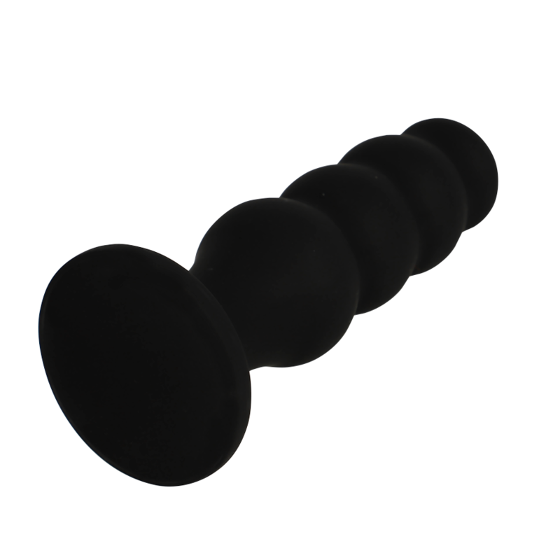BLACK&SILVER - SCOTT PREMIUM SILIKONE ANALPLUG SORT