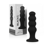 BLACK&SILVER - SCOTT PREMIUM SILIKONE ANALPLUG SORT